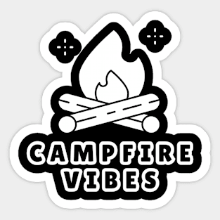 Campfire Vibes Camp Fire Sticker